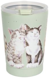 Wrendale Designs Thermal Travel Cup 'Feline Friends' Cat