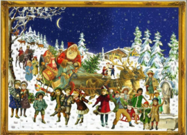 Meander Advent kalender Kerstman en slee