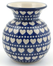 Bunzlau Vase 870 ml 14 cm Blue Valentine