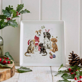 Wrendale Designs 'Office Party' Square Plate