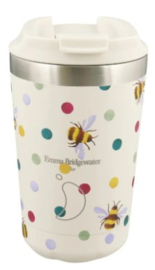 Chilly's Coffee Cup 340 ml - Emma Bridgewater - Bumblebee & Polka Dot - 100% lekvrij
