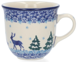 Bunzlau Tulip Mug 200 ml Christmas Deer -Limited Edition-