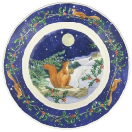 Emma Bridgewater - Winter Animals - Midnight Squirrel - 8 1/2 Inch Plate