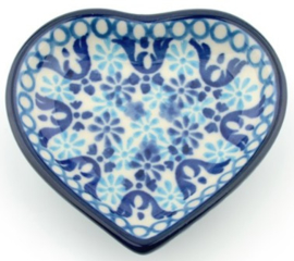 Bunzlau Teabag Dish Heart Nautique