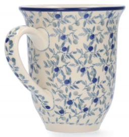 Bunzlau Tulip Mug 500 ml Blue Olive