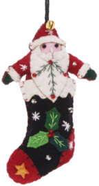 Meander Kerstsok Kerstman -vilt-