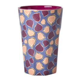 Rice Tall Melamine Cup - Figs in Love Print