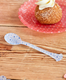 Rice Acryl Teaspoon - Blue Hearts