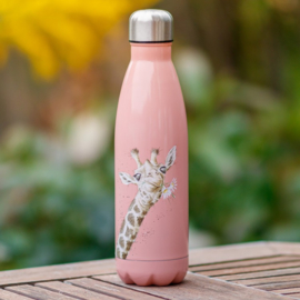 Wrendale Designs 'Flowers' giraffe Water Bottle 500 ml