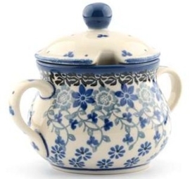 Bunzlau Sugar Bowl Belle Fleur