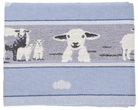 Bunzlau Tea Towel - Sheep Grey-Blue