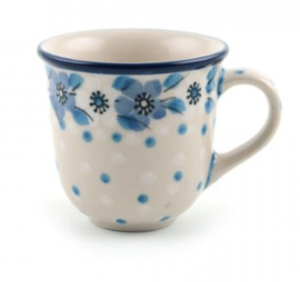 Bunzlau Tulip Mug 70 ml Blue White Love