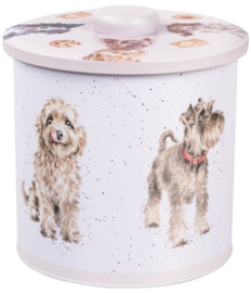 Wrendale Designs Biscuit Barrel Cow 'A Dogs Life' -cream-