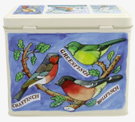 Emma Bridgewater Bird Families Large Rectangular Tin Caddy