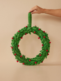 Rice Christmas Wreath Ornament Ø 36 cm