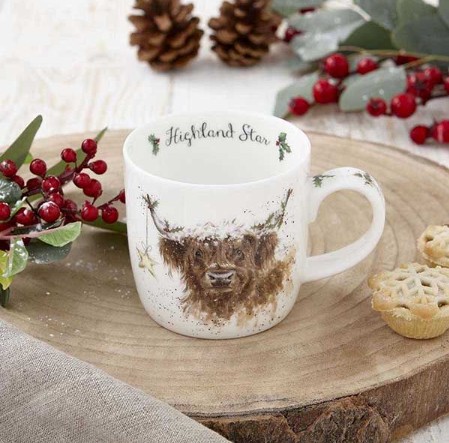 Wrendale Designs 'Highland Star' Highland Cow Mug