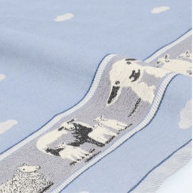 Bunzlau Tea Towel - Sheep Grey-Blue