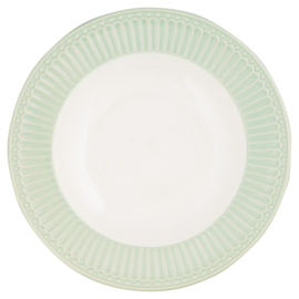GreenGate Deep Plate Alice Pale green -pastabord / soepbord- -21,5 cm-