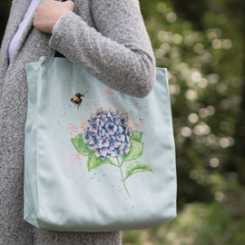 Wrendale Designs 'Hydrangea' Canvas Bag - Hydrangea & Bee