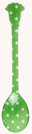 Rice Acryl Teaspoon - Green Dots