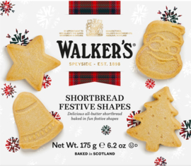 Walkers Shortbread Festive Shapes - 12 stuks - 175 gr