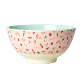 Rice Medium Melamine Bowl - You go Girl Print