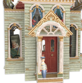 Me&McQ - 3D Wenskaart - Doll’s House - Happy Birthday