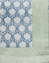 Rozablue Tafellaken Breezy blue - green 160 x 340 cm