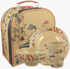 Emma Bridgewater Little Sailor 3 Piece Children's Rice Husk Suitcase Set