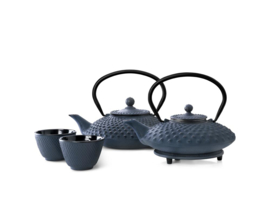 Bredemeijer Cast Iron Tea Cups -set of 2- Xilin Blue