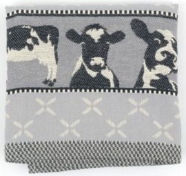 Bunzlau Tea Towel Cows Grey