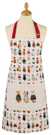 Ulster Weavers Cotton Apron - Christmas Cats In Waiting