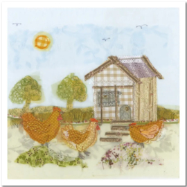 Emma Ball Greeting Card - Hen House