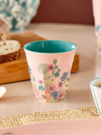Rice Melamine Cup - New Flower Collage Print - 250 ml