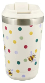 Chilly's Coffee Cup 340 ml - Emma Bridgewater - Bumblebee & Polka Dot - 100% lekvrij