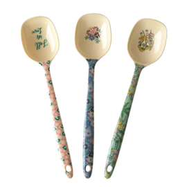Rice Melamine Cooking Spoon in 3 Assorted Boogie Prints