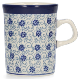 Bunzlau Straight Mug 250 ml - Flower Fountain