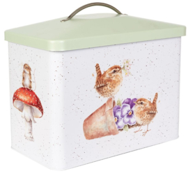 Wrendale Designs Bread Bin 'The Country Set' Country Animal -green-