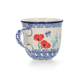 Bunzlau Tulip Mug 200 ml Poppy Garden -Limited Edition-