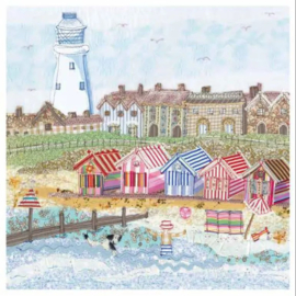 Emma Ball Greeting Card - Coastal Town