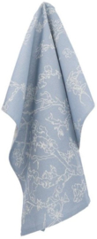 Bunzlau Tea Towel - Almond Blossom Grey Blue - Van Gogh Collection