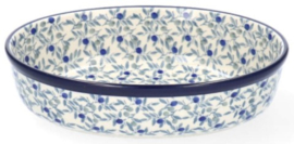 Bunzlau Oven Dish Oval 810 ml Blue Olive