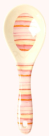 Rice Melamine Salad Spoon Happy Pink Print - 'Believe in Red Lipstick'