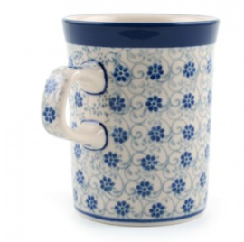 Bunzlau Straight Mug 250 ml - Flower Fountain