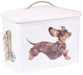 Wrendale Designs Bread Bin 'A Dog's Life' -cream-