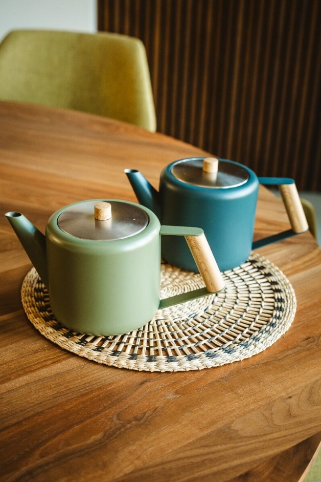 Bredemeijer Theepot Duet Design - Boston 1,1L -Mat Legergroen-