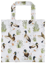 Ulster Weavers Small Biodegradable PVC Shopper Bag - Farmhouse Ducks