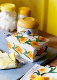 Emma Bridgewater Windblown Daffodils - Small Butter Dish