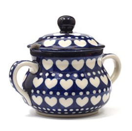 Bunzlau Sugar Bowl - Blue Valentine