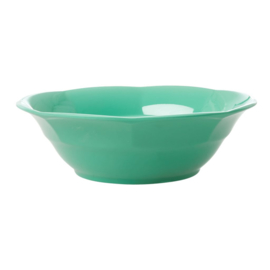 Rice Melamine Soup Bowl in Emerald Green